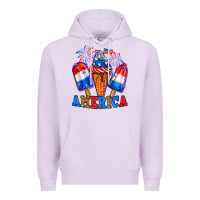 Lilac 4th of July America ice creams Premium Hoodie - Neo Western