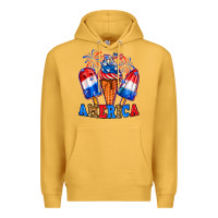 Mustard 4th of July America ice creams Premium Hoodie - Neo Western