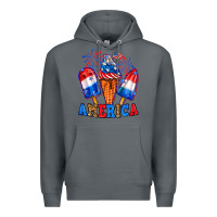Rock 4th of July America ice creams Premium Hoodie - Neo Western