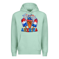 Seafoam 4th of July America ice creams Premium Hoodie - Neo Western