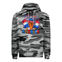 Slate Camo 4th of July America ice creams Premium Hoodie - Neo Western