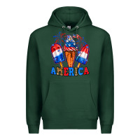 Sports Green 4th of July America ice creams Premium Hoodie - Neo Western