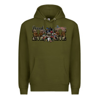 Army Green proud army mom Premium Hoodie - SublimationCraftShop