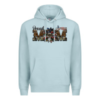 Blue Mist proud army mom Premium Hoodie - SublimationCraftShop