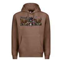 Chestnut proud army mom Premium Hoodie - SublimationCraftShop