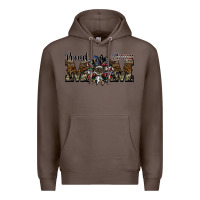 Coffee proud army mom Premium Hoodie - SublimationCraftShop