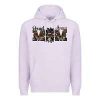 Lilac proud army mom Premium Hoodie - SublimationCraftShop
