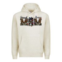 Oatmeal Heather proud army mom Premium Hoodie - SublimationCraftShop
