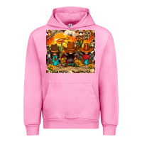Fuchsia Pink western gnomies Urban Hoodie - FaDigitalArtStudio