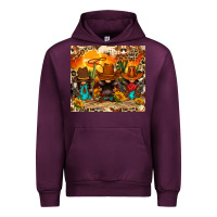 Mauve Wine western gnomies Urban Hoodie - FaDigitalArtStudio