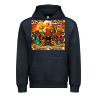 Navy western gnomies Urban Hoodie - FaDigitalArtStudio