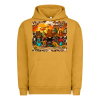 Pigment Peanut Butter western gnomies Urban Hoodie - FaDigitalArtStudio