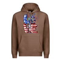 Chestnut Love 4th of July with gnomes 4th of july Premium Hoodie - CowGirlArtShop