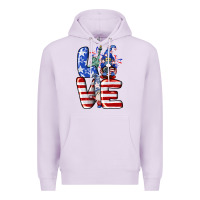 Lilac Love 4th of July with gnomes 4th of july Premium Hoodie - CowGirlArtShop