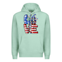Seafoam Love 4th of July with gnomes 4th of july Premium Hoodie - CowGirlArtShop