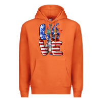 Carrot Love 4th of July with gnomes 4th of july Premium Hoodie - CowGirlArtShop