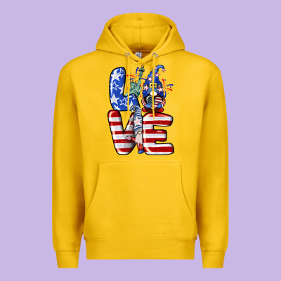 Love 4th Of July With Gnomes 4th Of July Premium Hoodie Designed By Cowgirlartshop
