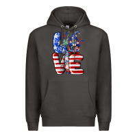 Smoke Love 4th of July with gnomes 4th of july Premium Hoodie - CowGirlArtShop