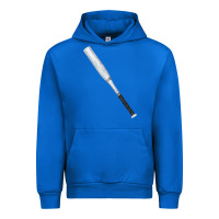 Cobalt white wooden softball bat Urban Hoodie - FaDigitalArtStudio