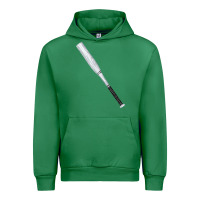 Emerald white wooden softball bat Urban Hoodie - FaDigitalArtStudio