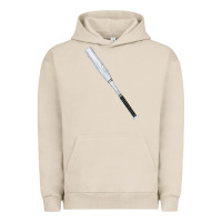 Pigment French Oak white wooden softball bat Urban Hoodie - FaDigitalArtStudio