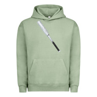 Pigment Oil Green white wooden softball bat Urban Hoodie - FaDigitalArtStudio