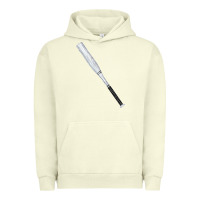 Pigment Pistachio white wooden softball bat Urban Hoodie - FaDigitalArtStudio