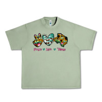 Oil Green Peace Love Texas Urban Heavy Tee - RanaPortraitStore