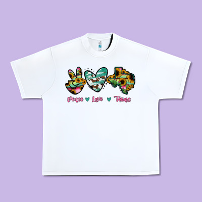 Peace Love Texas Urban Heavy Tee Designed By Ranaportraitstore