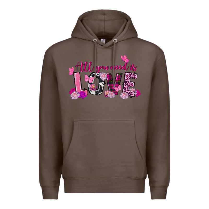 All You Need Is Love Valentine's Day Premium Hoodie by FaDigitalArtStudio | Teevron
