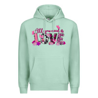Seafoam all you need is love valentine's day Premium Hoodie - FaDigitalArtStudio