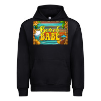 Black beach babe skinny metal can holder Urban Hoodie - HRA Design Shop