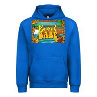 Cobalt beach babe skinny metal can holder Urban Hoodie - HRA Design Shop
