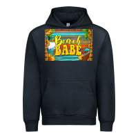 Beach Babe Skinny Metal Can Holder Urban Hoodie | Teevron