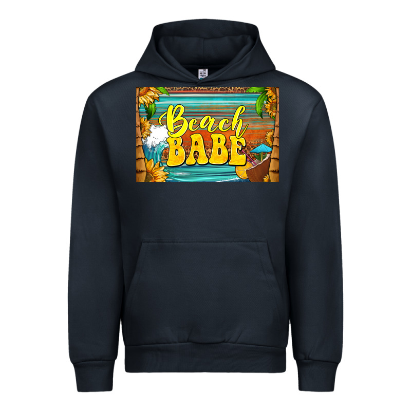 Beach Babe Skinny Metal Can Holder Urban Hoodie by HRA Design Shop | Teevron