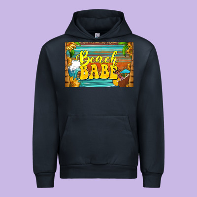 Beach Babe Skinny Metal Can Holder Urban Hoodie Designed By Hra Design Shop