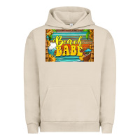 Pigment French Oak beach babe skinny metal can holder Urban Hoodie - HRA Design Shop