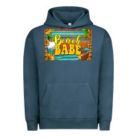 Pigment Midnight Navy beach babe skinny metal can holder Urban Hoodie - HRA Design Shop