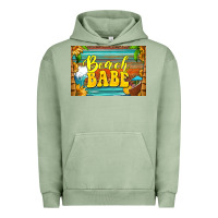 Pigment Oil Green beach babe skinny metal can holder Urban Hoodie - HRA Design Shop