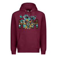 Burgundy show mom Premium Hoodie - SublimationCraftShop