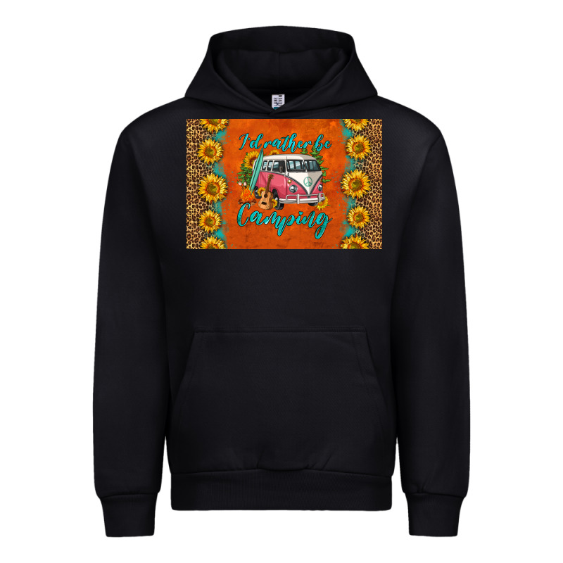 I'd Rather Be Camping Skinny Metal Can Holder Urban Hoodie by HRA Design Shop | Teevron