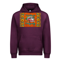 Mauve Wine i'd rather be camping skinny metal can holder Urban Hoodie - HRA Design Shop