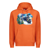 Carrot polar express winter Premium Hoodie - FaDigitalArtStudio