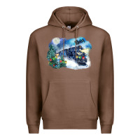 Chestnut polar express winter Premium Hoodie - FaDigitalArtStudio