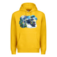 Lemon polar express winter Premium Hoodie - FaDigitalArtStudio