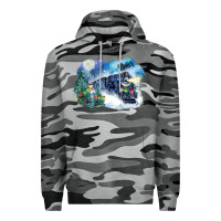Slate Camo polar express winter Premium Hoodie - FaDigitalArtStudio