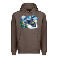 Coffee polar express winter Premium Hoodie - FaDigitalArtStudio
