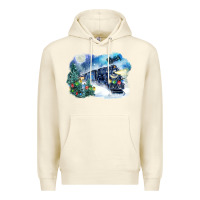 Sandshell polar express winter Premium Hoodie - FaDigitalArtStudio