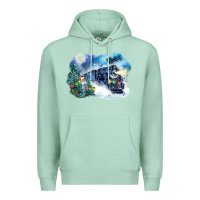 Seafoam polar express winter Premium Hoodie - FaDigitalArtStudio