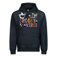 Navy spooky vibes Urban Hoodie - CowhideDigitalArt